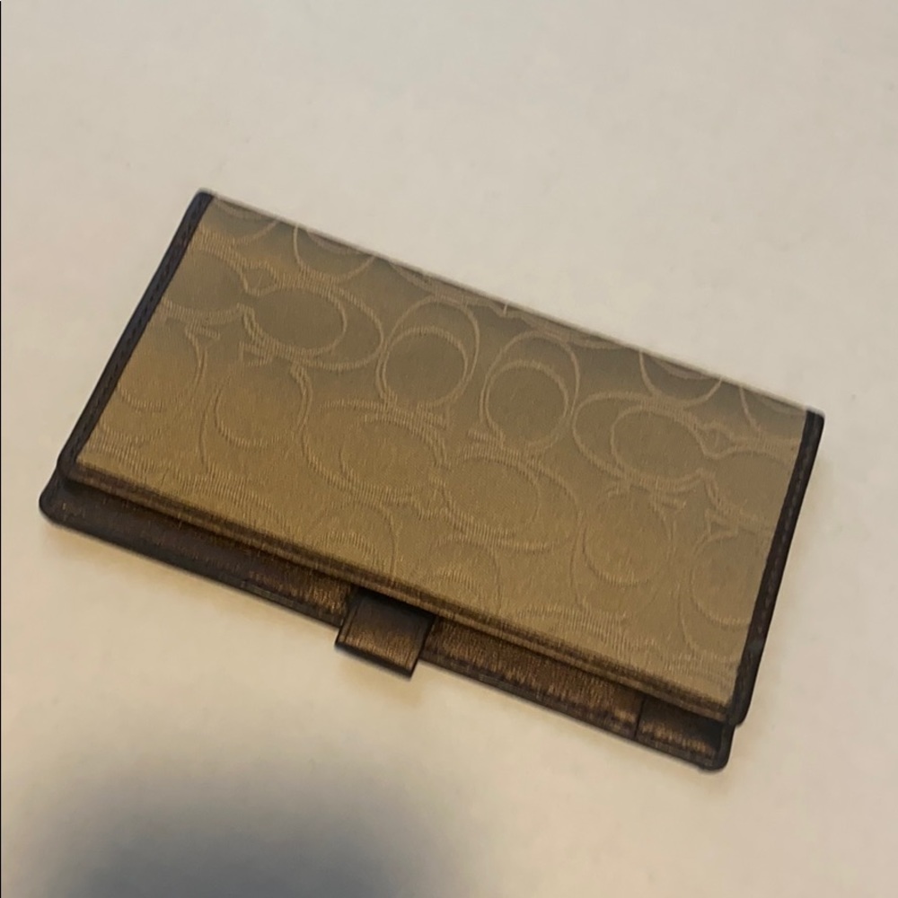 COACH wallet insert checkbook
